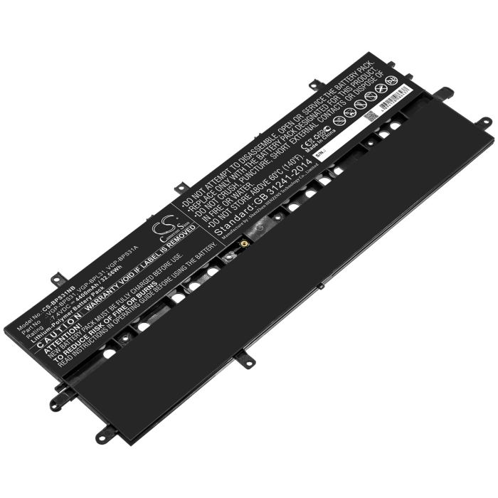 Sony kannettavan tietokoneen SVD11213CX / SVD11213CXB yhteensopiva akku 4400mAh