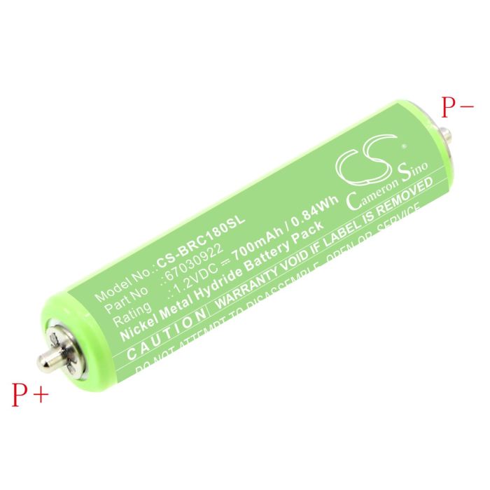 Braun leikkuukoneen 10B / 20B yhteensopiva akku 700mAh