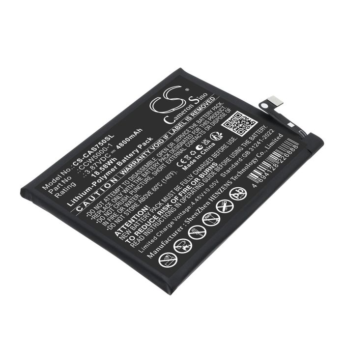 CAT puhelimen S75 yhteensopiva akku 4800mAh