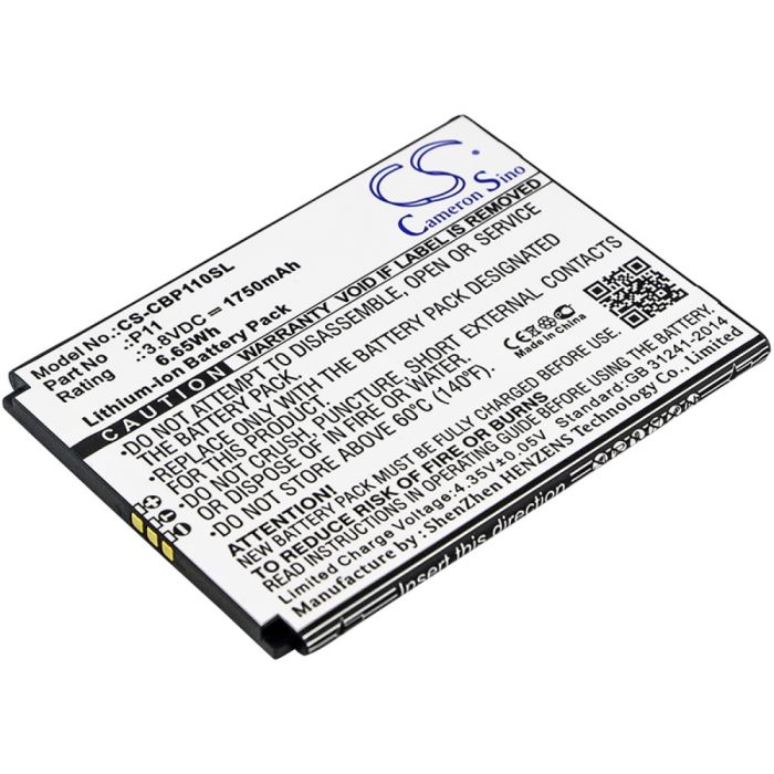 Cubot älypuhelinten P11 yhteensopiva akku 1750mAh