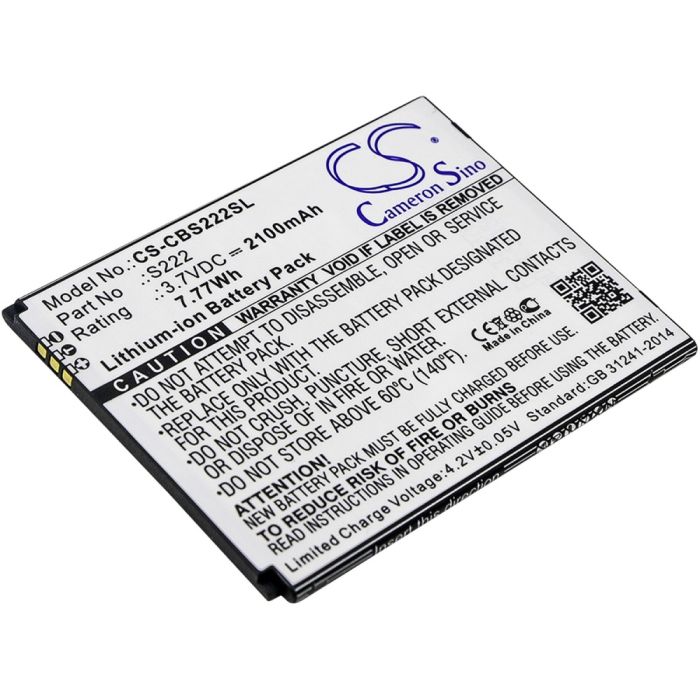 Cubot älypuhelinten S222 yhteensopiva akku 2100mAh