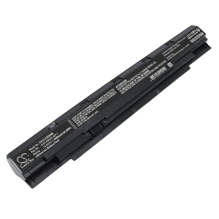 Clevo kannettavan tietokoneen N240WU, N250WU yhteensopiva akku 2600mAh