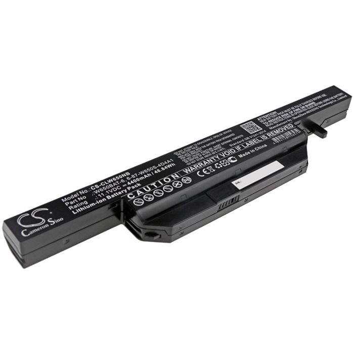 Clevo kannettavan tietokoneen S650SC / W650DC yhteensopiva akku 4400mAh