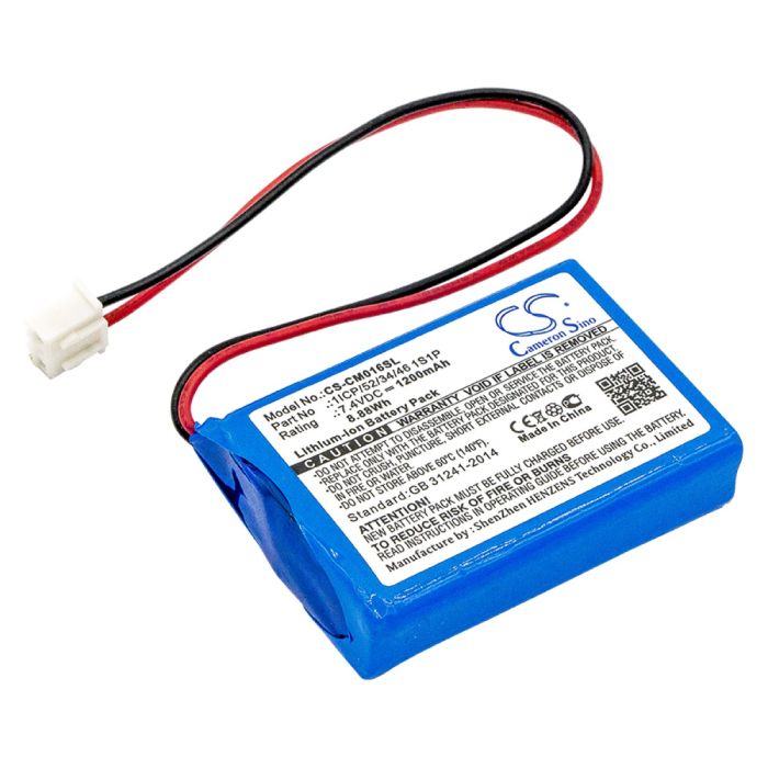Kustomoitu akkupaketti 2ICP/52/34/46 1S2P akku 1200mAh