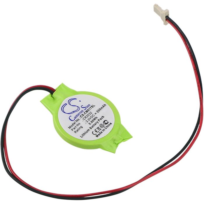 Custom Battery Pack CMOS / varmuuskopio CR2032 yhteensopiva akku 200mAh