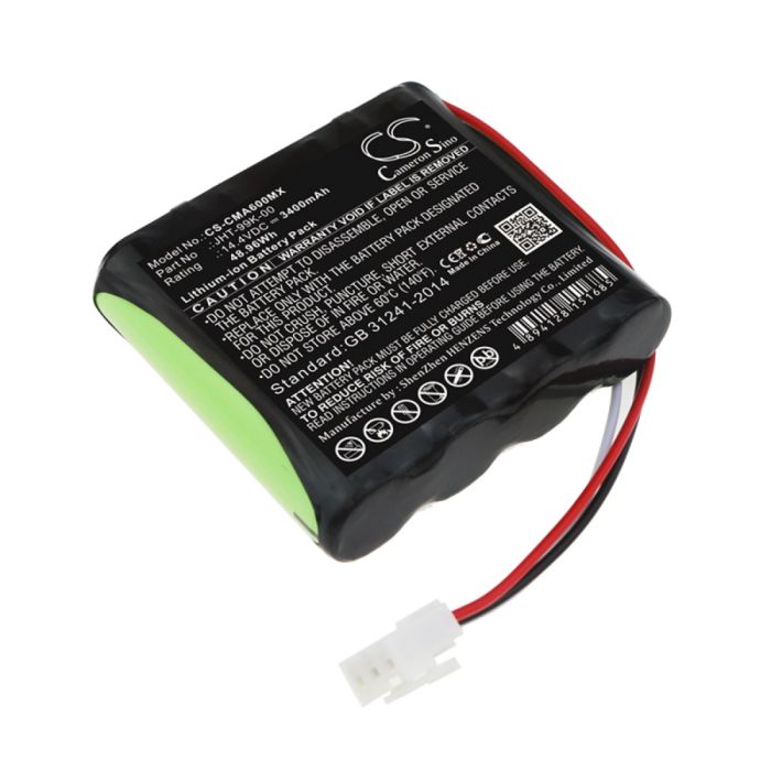 COMEN lääketieteellisen laitteen CM600 / CM-600 yhteensopiva akku 3400mAh