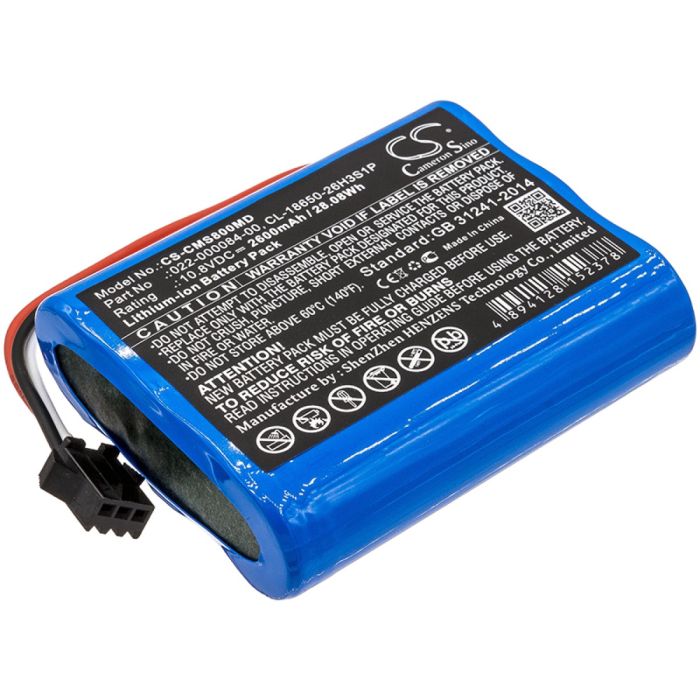 Cardiomonitor lääketieteellisen laitteen COMEN Star 8000 / COMEN Star 8000 E yhteensopiva akku 2600mAh