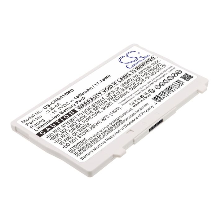 Canon lääkintälaitteen AX-C4343W, CXDI-410C Wireless yhteensopiva akku 1600mAh