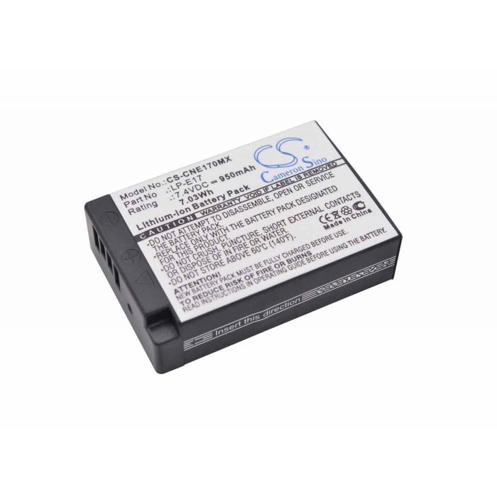 Canon LP-E17 akku 950 mAh LUE TUOTETIEDOT ENNEN TILAUSTA