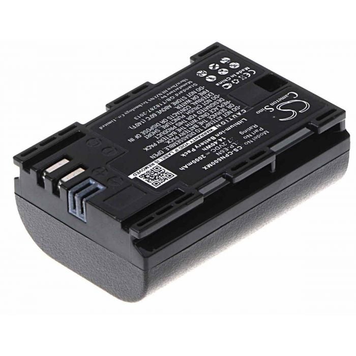 Canon LP-E6 / LP-E6N akku 2000 mAh - Täysin yhteensopiva