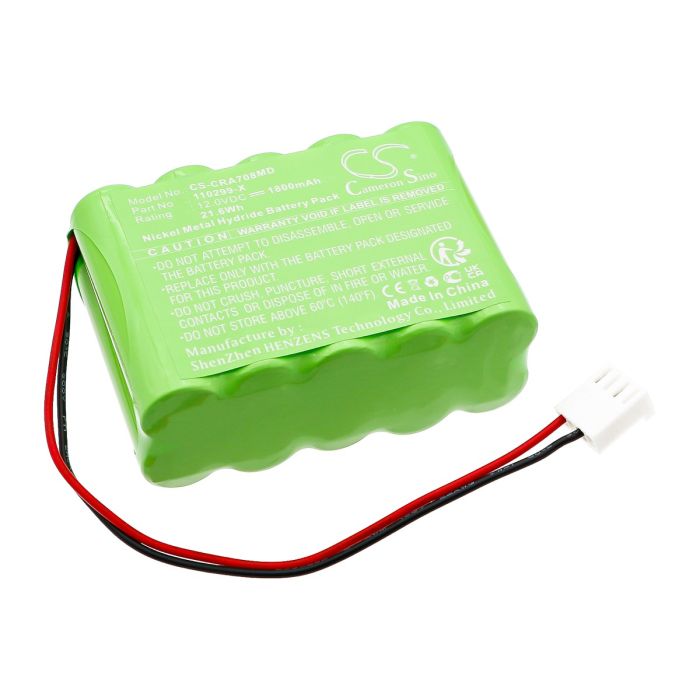 Codan lääketieteellisen laitteen A707V / A708V yhteensopiva akku 1800mAh