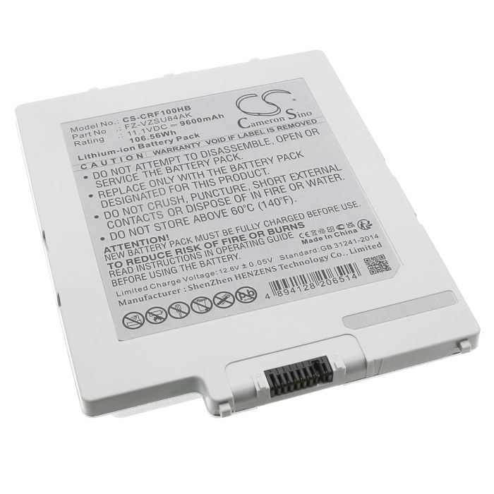 Panasonic kannettavan tietokoneen FZ-G1N / FZ-G1R yhteensopiva akku 9600mAh