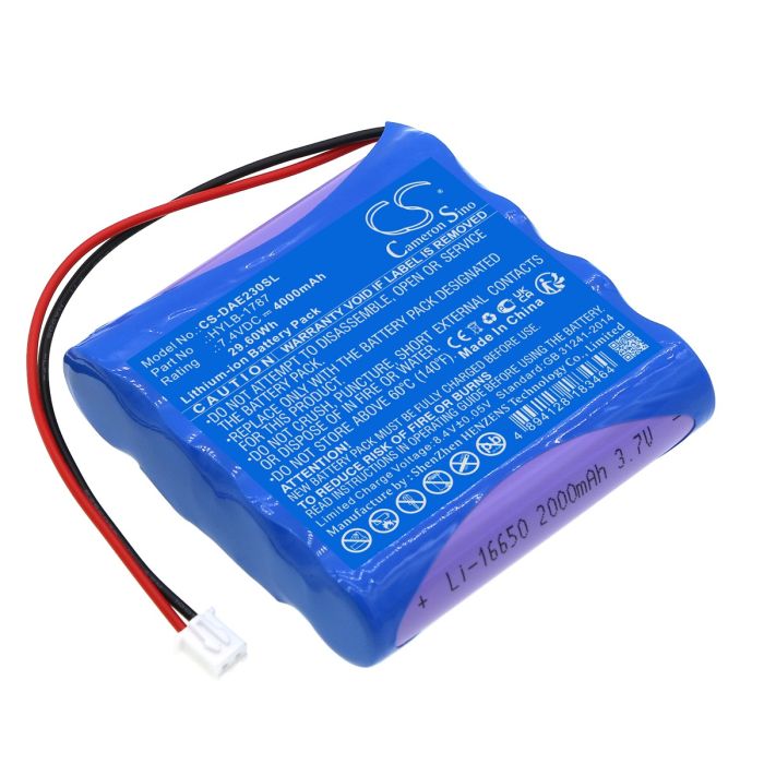 Deli tutkimuslaitteen AE2300 / AE2300L yhteensopiva akku 4000mAh