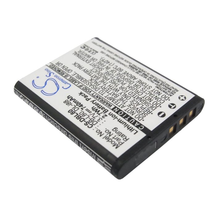 Sanyo DB-L80 / Pentax D-LI88 yhteensopiva akku 740 mAh