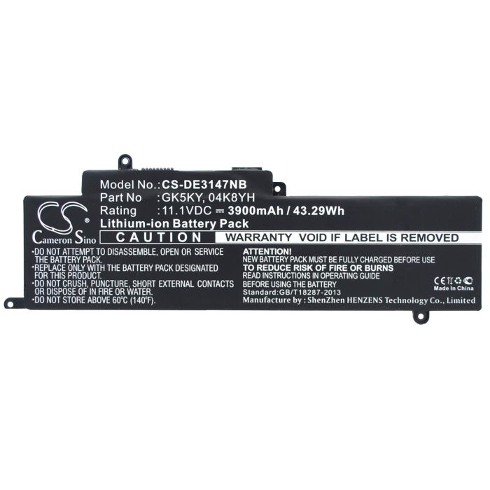 DELL Inspiron 11 3147, Inspiron 11 3147 3000 11.6", Inspiron 13 7347 akku 3900 mAh