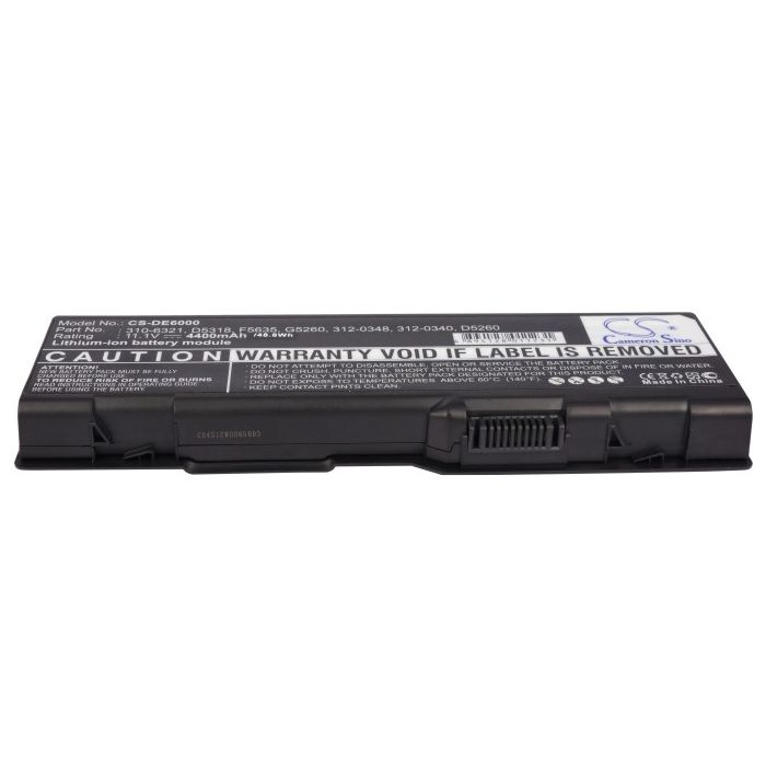 Dell Inspiron 6000, Inspiron 9200, Inspiron 9300, Inspiron 9400, Inspiron E1705, Inspiron XPS Gen 2, Inspiron M1710, Inspiron M1505, M1705, Precision M90 akku 4400 mAh