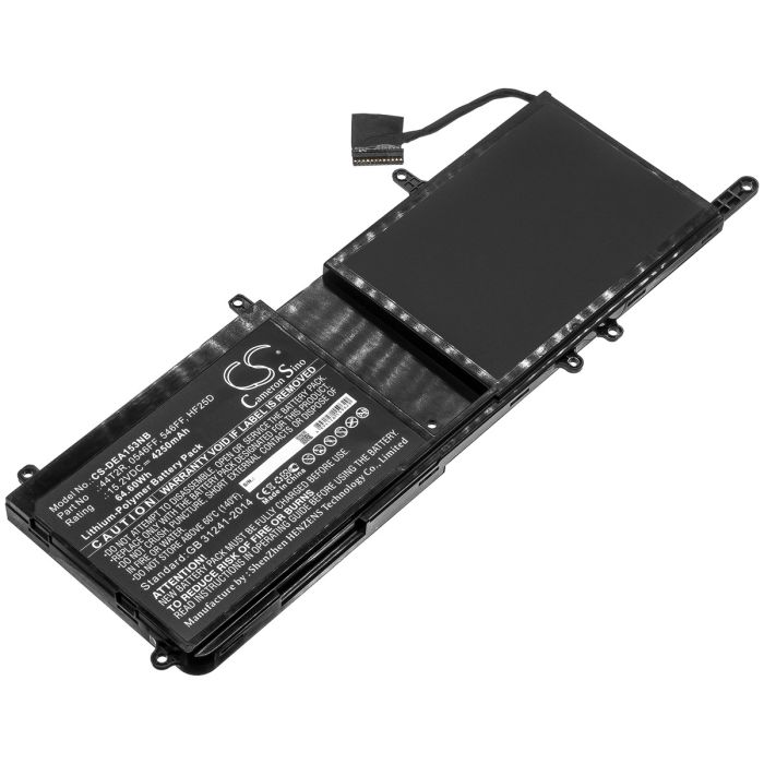 DELL kannettavan tietokoneen Alienware 15 R3 Max-Q / ALW15C-D2508S yhteensopiva akku 4250mAh