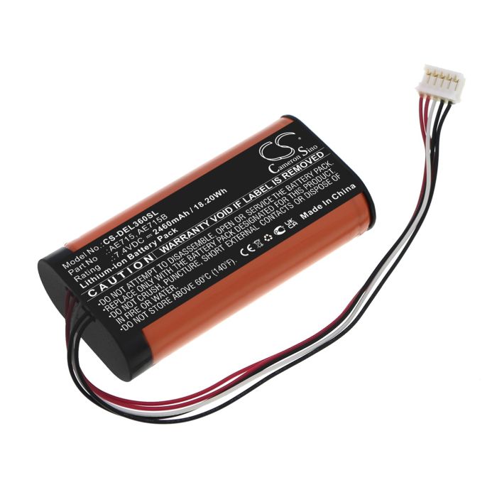 DELL kaiuttimen Wireless 360 Speaker yhteensopiva akku 2460mAh