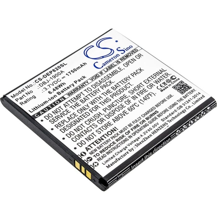 Doro älypuhelinten Liberto 820 yhteensopiva akku 1750mAh
