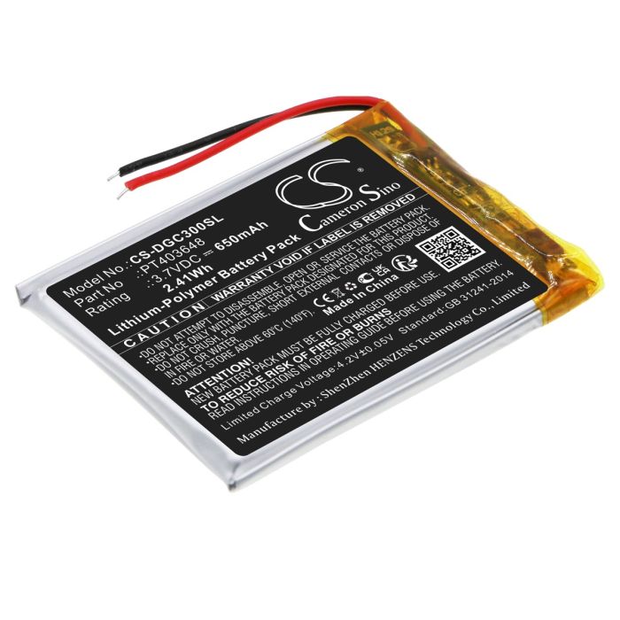 DENON langattomien kuulokkeiden AH-GC30 yhteensopiva akku 650mAh