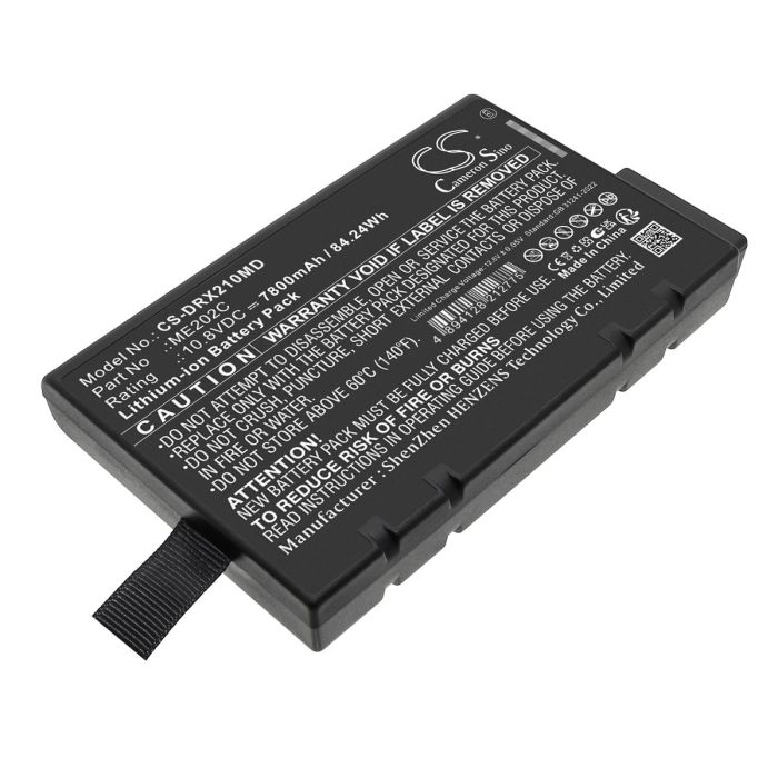 Drager lääkintälaitteen Oxylog 2000 Plus, Oxylog 2000+ yhteensopiva akku 7800mAh
