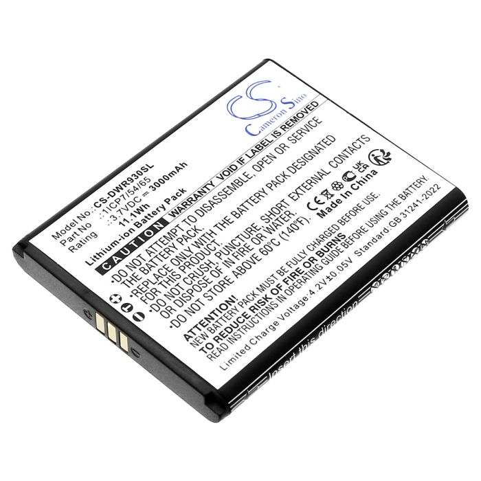 D-Link hotspotin DWR-930M yhteensopiva akku 3000mAh