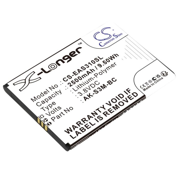 Emporia puhelimen Smart.4 / Smart.3 Mini yhteensopiva akku 2500mAh