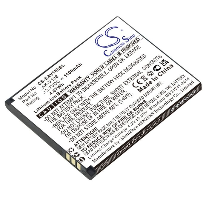 Emporia älypuhelinten Touch Smart yhteensopiva akku 1100mAh