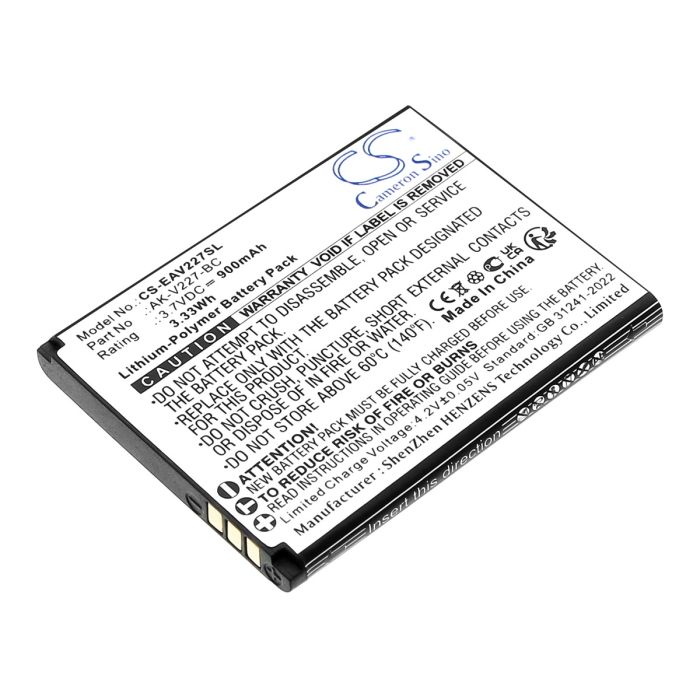 Emporia puhelimen SIMPLICITYglam / V227 yhteensopiva akku 900mAh