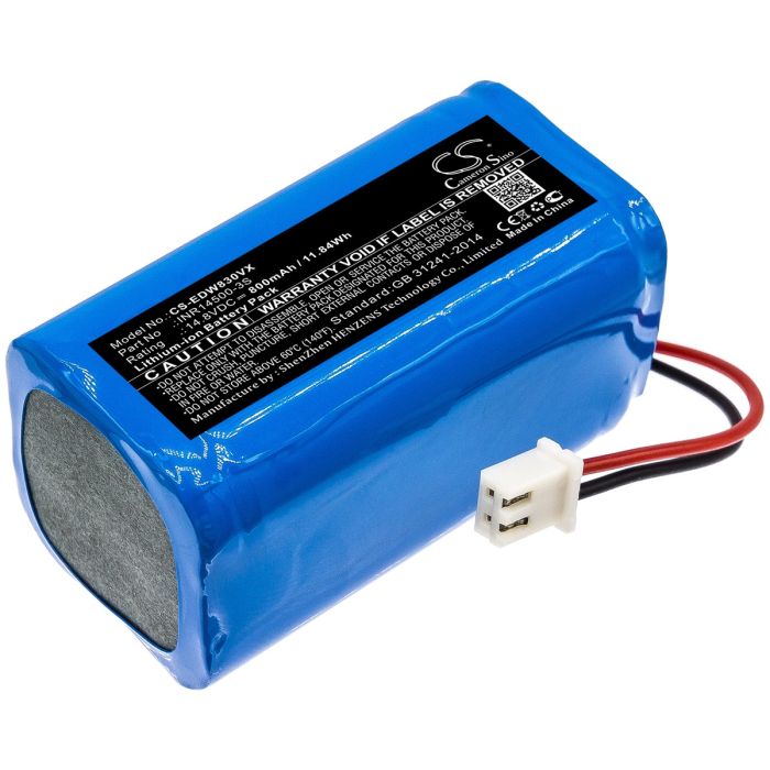 Ecovacs pölynimurin tai robotti-imurin W830 / W830-RD yhteensopiva akku 800mAh
