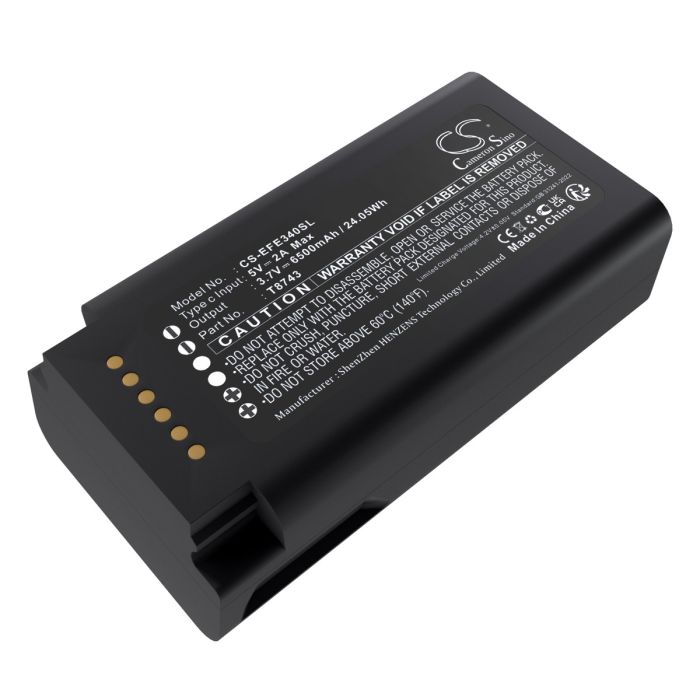 Eufy valvontakameran Video Doorbell E340 yhteensopiva akku 6500mAh