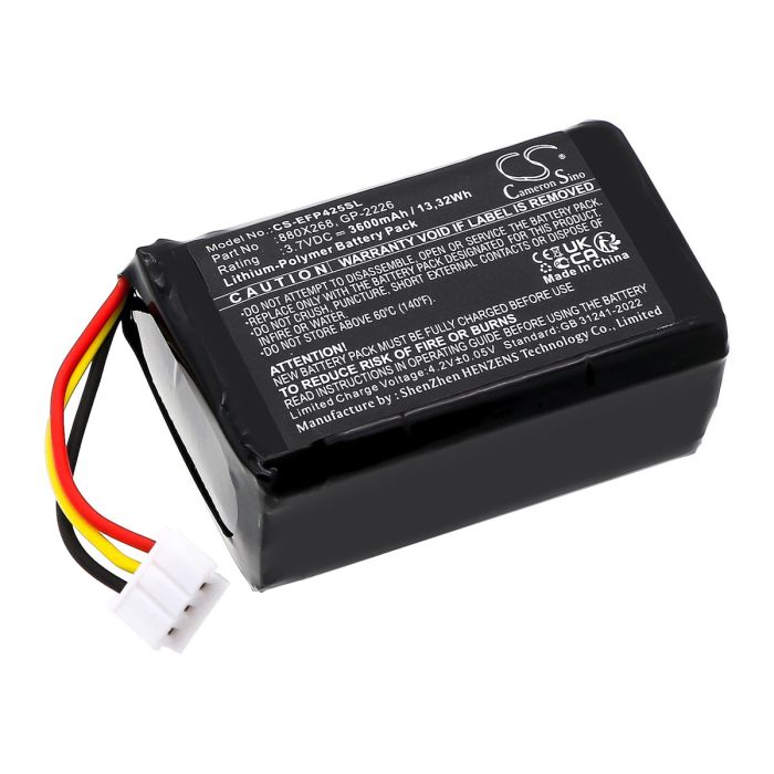 EXFO mittalaitteen FIP-425B, FIP-435B yhteensopiva akku 3600mAh