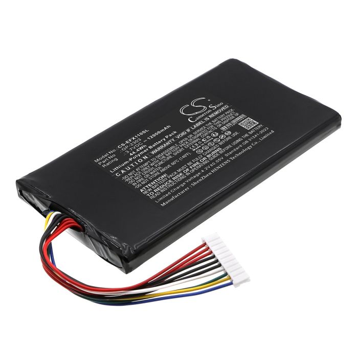 EXFO tutkimuslaitteen EX10 10G Ethernet Tester yhteensopiva akku 12000mAh