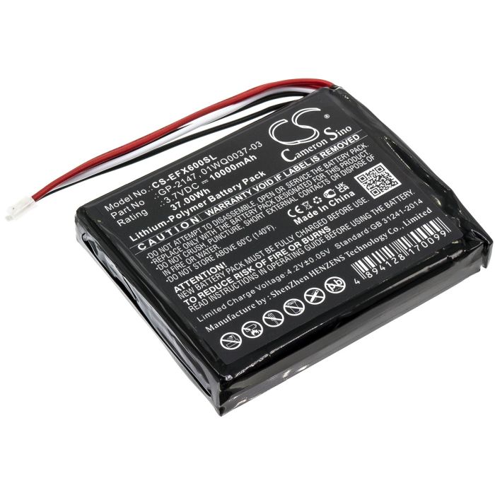 EXFO tutkimuslaitteen MAX-600 / MAX-605 yhteensopiva akku 10000mAh