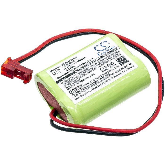 Interstate hätävalaistus NIC1158 yhteensopiva akku 2100mAh