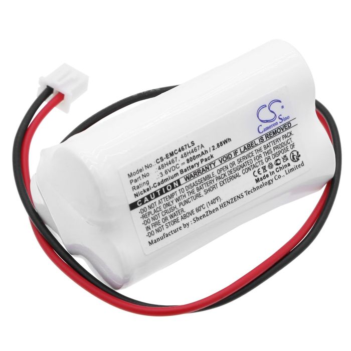 LumaPro hätävalaistus 6CGL6 yhteensopiva akku 800mAh