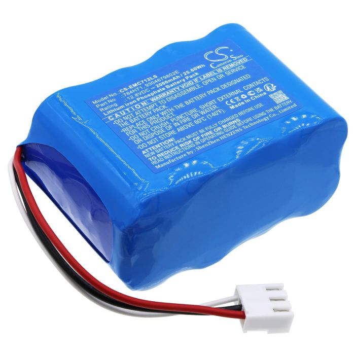 DUAL-LITE hätävalaistus EVCH12 yhteensopiva akku 2000mAh