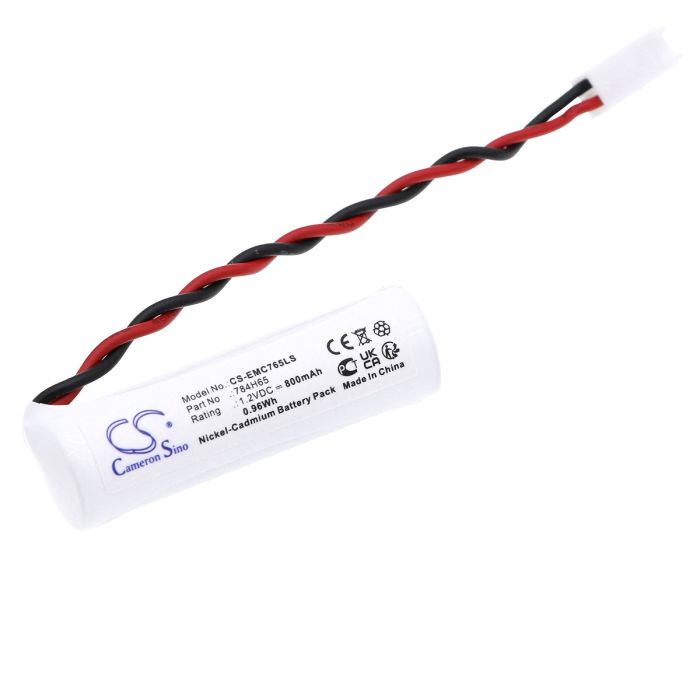 DUAL-LITE hätävalaistus EVEUGWE / EVEUGWEI yhteensopiva akku 800mAh