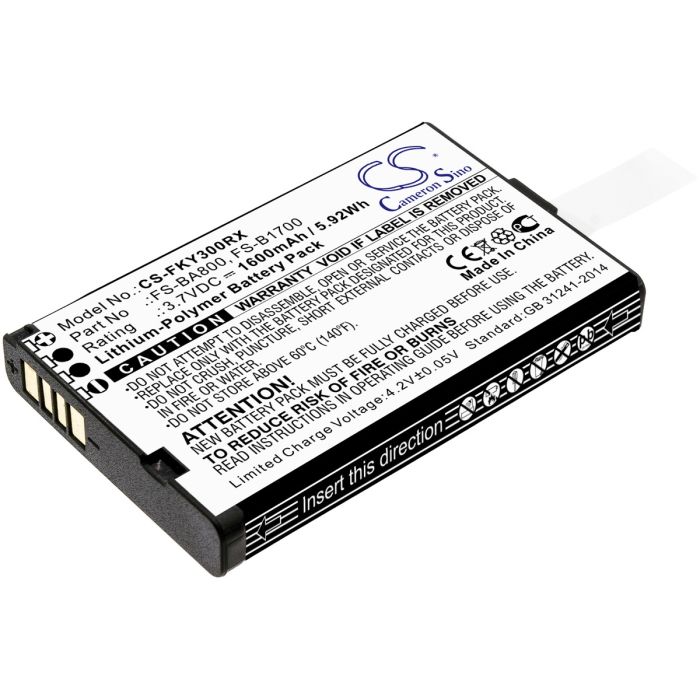 Flysky kaukosäädinten FA605 / FS-GT2B yhteensopiva akku 1600mAh