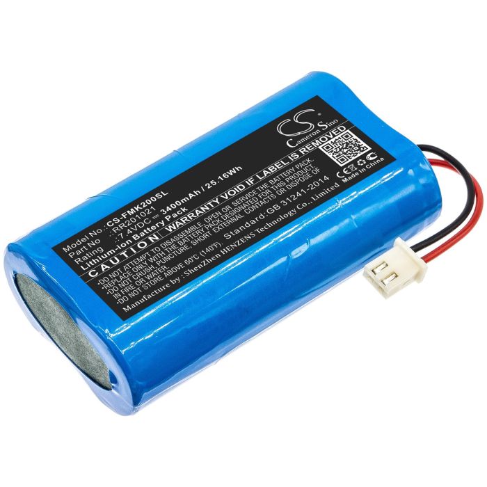 Fusion tutkimuslaitteen EasySplicer Infralan Splicer H / Infralan Splicer HS 15O yhteensopiva akku 3400mAh