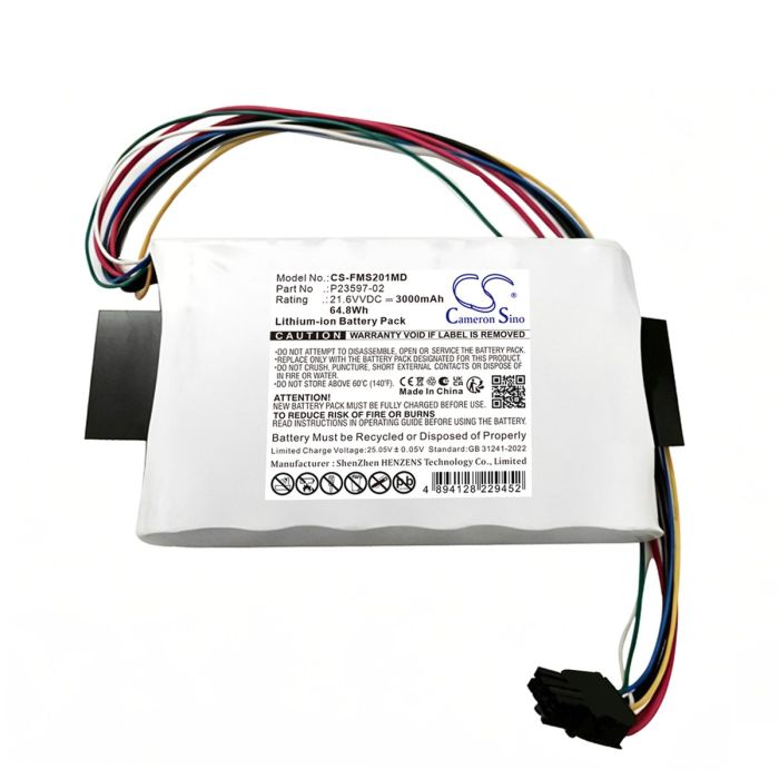 Fujifilm lääkintälaitteen SonoSite 07-56418-201 yhteensopiva akku 3000mAh