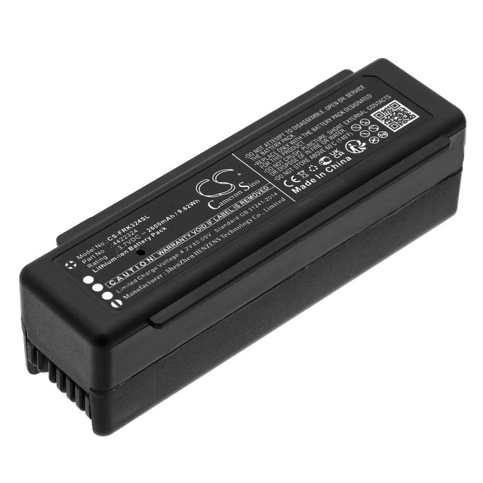 Fluke tutkimuslaitteen Raytek Raynger 3i Plus yhteensopiva akku 2600mAh