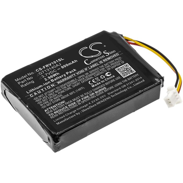 FLIR valvontakameran FX / FXV101 yhteensopiva akku 800mAh