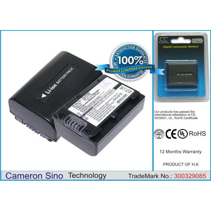 Sony NP-FV50 yhteensopiva akku 600 mAh