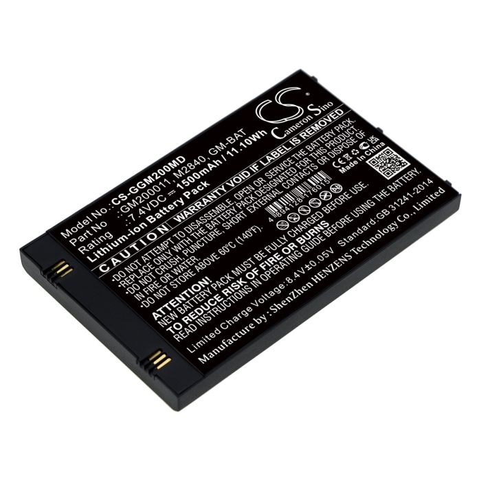 GE lääketieteellisen laitteen Echographe Vscan / Vscan Pocket Sized Ultrasound yhteensopiva akku 1500mAh