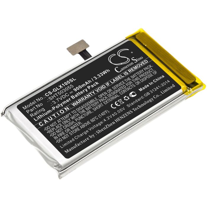 Golf Buddy navigaattorin DSC-VTX-100 / VTX yhteensopiva akku 900mAh