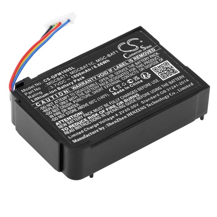 GasClip tutkimuslaitteen MGC / MGC-PUMP Detectors yhteensopiva akku 1800mAh