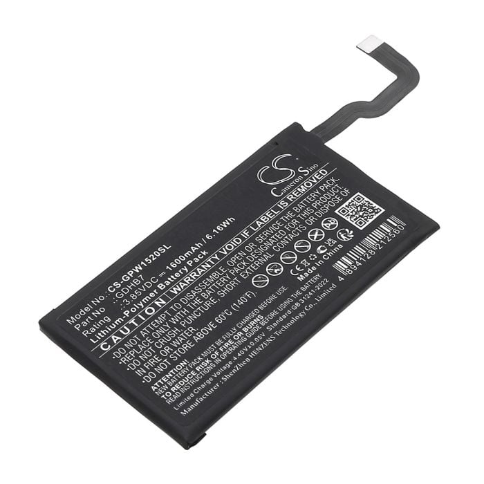 Google Pixel 9 Pro Fold yhteensopiva akku 1600mAh