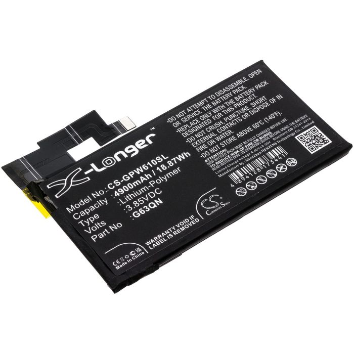 Google Pixel 6 Pro yhteensopiva akku 4900mAh