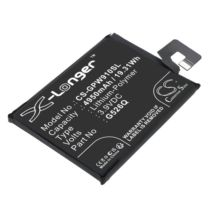 Google matkapuhelimen G3Y12, GTF7P yhteensopiva akku 4950mAh